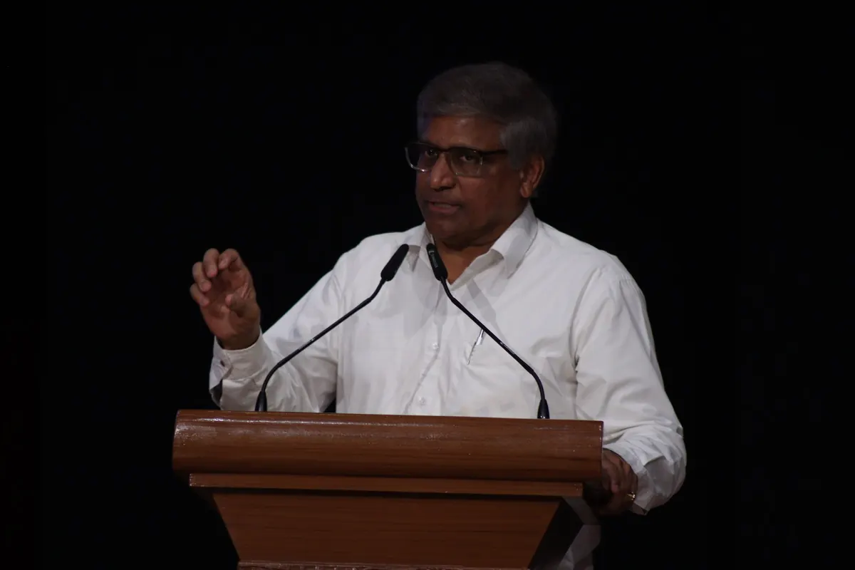 Chief Guest Dr. Sethuraman Panchanathan speaking at National Startup Day 2026