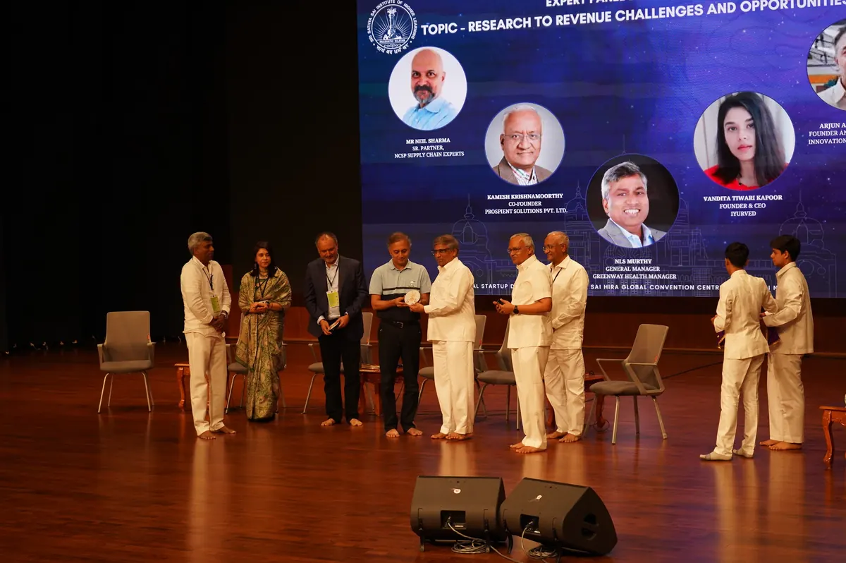 Expert Panel Discussion participants on stage at National Startup Day 2026