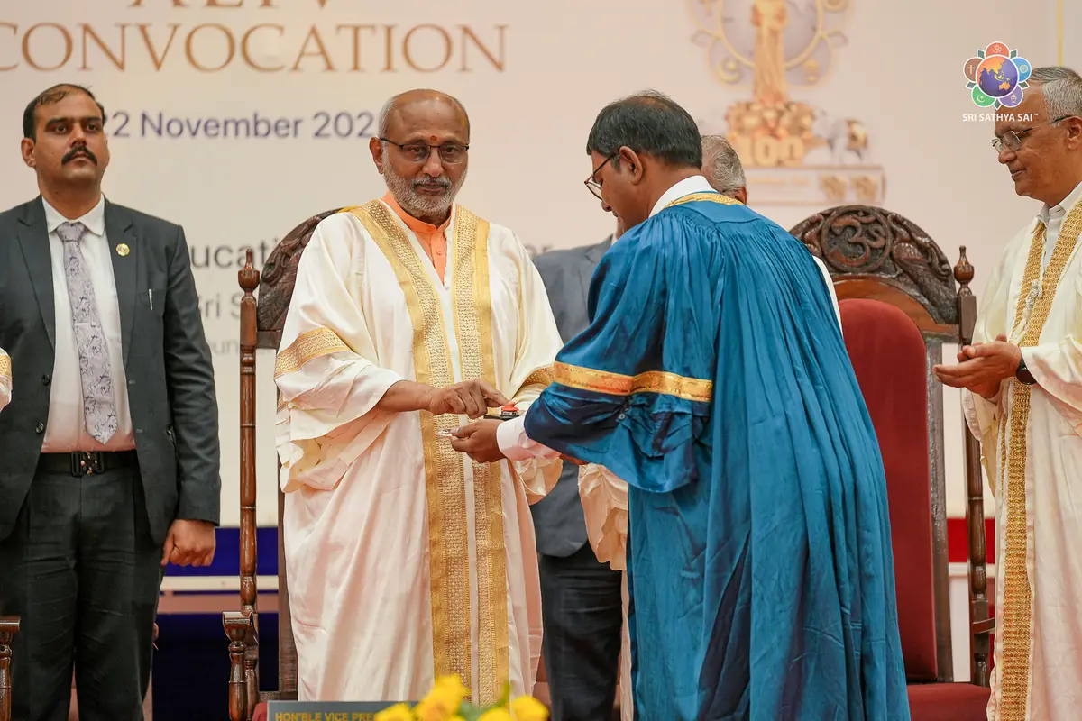 The Biobank inauguration at the SSSIHL Convocation, 22 November 2025